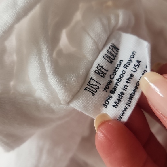 Just Bee Queen Harlow Dress White Cutout One Shoulder Maxi Size l (run small) - Picture 11 of 11